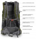 BERGSON MOLDE 30L- WYGODNY GÓRSKI PLECAK | ODDYCHAJĄCY | ZIELONY