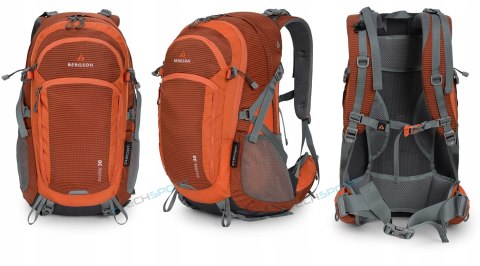BERGSON MOLDE 30L- WYGODNY PLECAK GÓRSKI | ODDYCHAJĄCY | POMARAŃCZ BERGSON MOLDE 30L- WYGODNY PLECAK GÓRSKI | ODDYCHAJĄCY | POMARAŃCZ