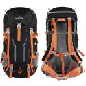 BERGSON TUNNEBO 35L |ODDYCHAJĄCY PLECAK TREKKINGOWY | CZARNO-POMARAŃCZOWY