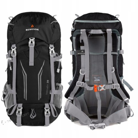 BERGSON TUNNEBO 35L |ODDYCHAJĄCY PLECAK TREKKINGOWY | CZARNY BERGSON TUNNEBO 35L |ODDYCHAJĄCY PLECAK TREKKINGOWY | CZARNY