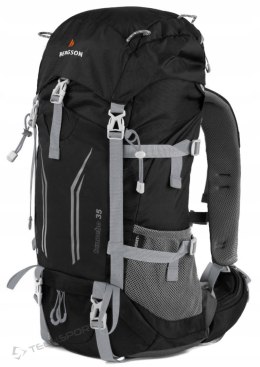 BERGSON TUNNEBO 35L |ODDYCHAJĄCY PLECAK TREKKINGOWY | CZARNY