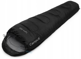 CAMPUS LYNX 250 CIEPŁY ŚPIWOR MUMIA do -5st | ZAMEK PRAWY | CZARNY