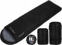 2x ŚPIWÓR CAMPUS COUGAR 350 -9°C ZAMEK L+P ŁĄCZONE TREKKING | CZARNY