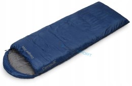 2x ŚPIWÓR CAMPUS COUGAR 350 -9°C ZAMEK L+P ŁĄCZONE TREKKING | GRANATOWY