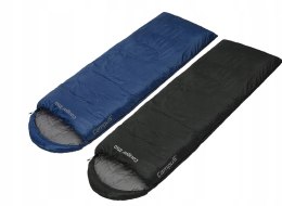2x ZESTAW ŚPIWÓR CAMPUS COUGAR 250 -5°C ŁĄCZONE ZAMEK L+P | GRANAT+CZARNY