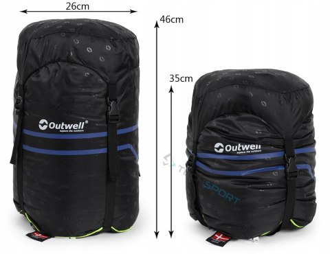 KOMFORTOWY ŚPIWÓR OUTWELL CONTOUR LUX XL REVERS KOMFORTOWY ŚPIWÓR OUTWELL CONTOUR LUX XL REVERS