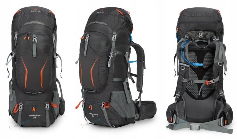 PLECAK TURYSTYCZNY TREKKINGOWY BERGSON MATTERHORN 70L-80L WYPRAWOWY | SZARY