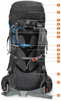 PLECAK TURYSTYCZNY TREKKINGOWY BERGSON MATTERHORN 70L-80L WYPRAWOWY | SZARY