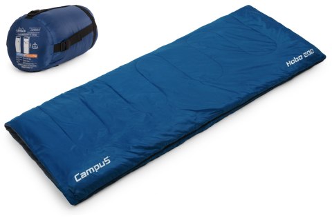 ŚPIWÓR CAMPUS HOBO 200 - ŁĄCZONY, TEMP. DO 3°C | ZAMEK PRAWY | NIEBIESKI ŚPIWÓR CAMPUS HOBO 200 - ŁĄCZONY, TEMP. DO 3°C | ZAMEK PRAWY | NIEBIESKI