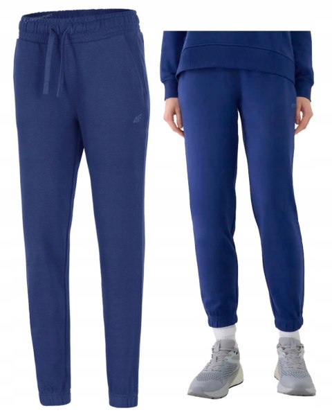 4F DAMSKIE SPODNIE DRESOWE BAWEŁNA JOGGERY / rozm XL