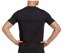 ADIDAS KOSZULKA T-SHIRT BAWEŁNA CASUAL | MAŁE LOGO | CZARNA | rozm. XL