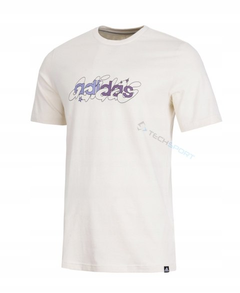 ADIDAS WYGODNA KOSZULKA T-SHIRT BAWEŁNIANA ILLUSTRATED LINEAR GRAPHIC M