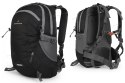 LEKKI PLECAK MIEJSKI BERGSON FLORO 28L | WENTYLOWANY PRZEWIEWNY | CZARNY