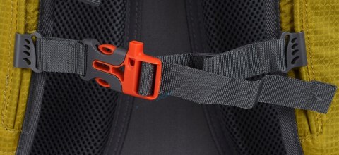 LEKKI PLECAK MIEJSKI BERGSON FLORO 28L | WENTYLOWANY PRZEWIEWNY | ŻÓŁTY