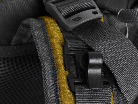 LEKKI PLECAK MIEJSKI BERGSON FLORO 28L | WENTYLOWANY PRZEWIEWNY | ŻÓŁTY