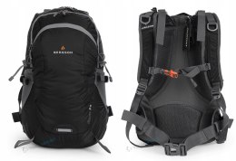 WYGODNY PLECAK BERGSON FLORO 28L | WENTYLOWANY LEKKI | CZARNY