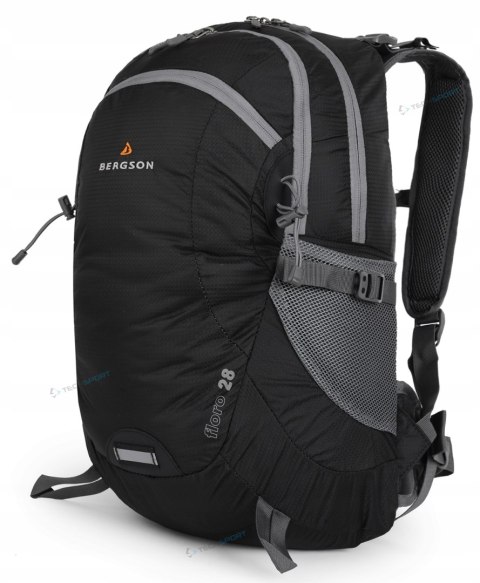 WYGODNY PLECAK BERGSON FLORO 28L | WENTYLOWANY LEKKI | CZARNY