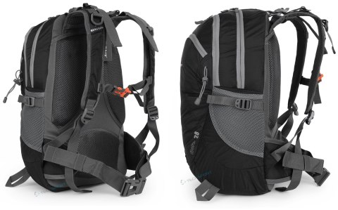 WYGODNY PLECAK BERGSON FLORO 28L | WENTYLOWANY LEKKI | CZARNY