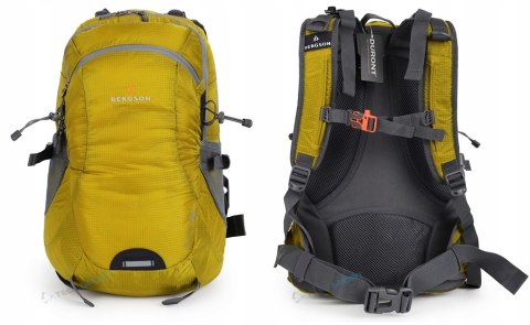 WYGODNY PLECAK BERGSON FLORO 28L | WENTYLOWANY LEKKI | MUSZTARDOWY