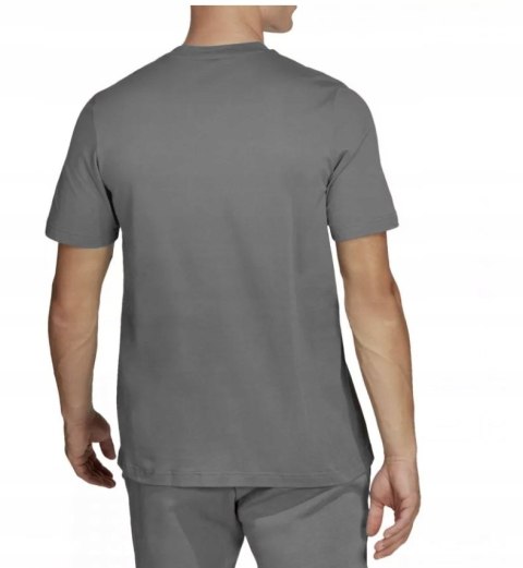 ADIDAS KOSZULKA T-SHIRT BAWEŁNA | MAŁE LOGO | SZARA | rozm. XL