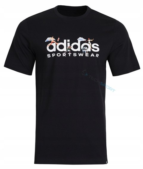 ADIDAS WYGODNA KOSZULKA T-SHIRT BAWEŁNIANA LANDSCAPE SPORTSWEAR GRAPHIC | L