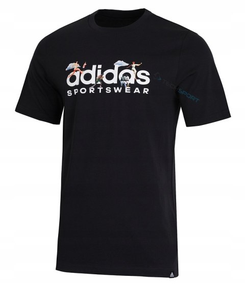 ADIDAS WYGODNA KOSZULKA T-SHIRT BAWEŁNIANA LANDSCAPE SPORTSWEAR GRAPHIC | L