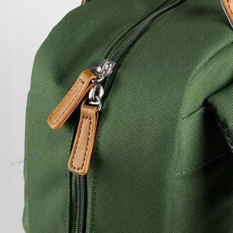 ELEGANCKI PLECAK BERGSON CITYPULSE | Z MIEJSCEM NA LAPTOPA | 14L | ZIELONY