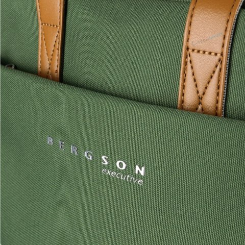 ELEGANCKI PLECAK BERGSON CITYPULSE | Z MIEJSCEM NA LAPTOPA | 14L | ZIELONY
