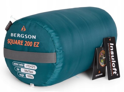 ŚPIWÓR BERGSON SQUARE 200 EZ DO -1st | CIEPŁY WYGODNY | ZAMEK PRAWY