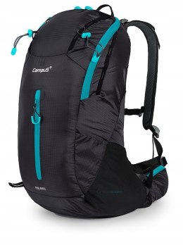 CAMPUS POLARIS 37L | LEKKI WYGODNY PLECAK MIEJSKI | CZARNO-NIEBIESKI