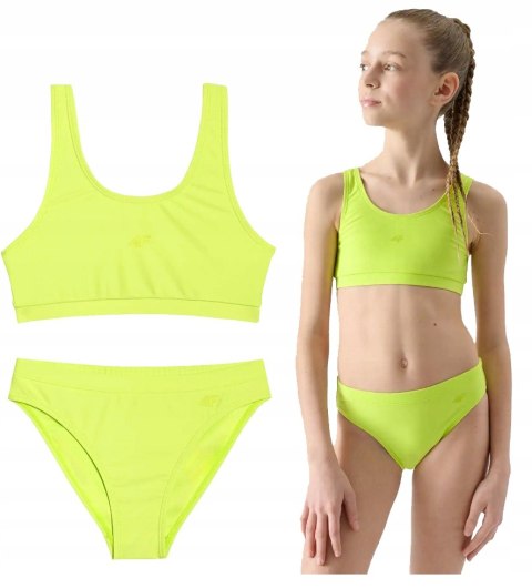 4F DZIEWCZĘCY DWUCZĘŚCIOWY STRÓJ BIKINI KOSTIUM ZESTAW rozm 146/152