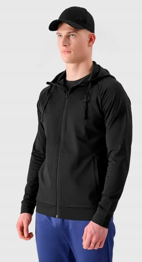 4F MĘSKA SPORTOWA BLUZA Z KAPTUREM ROZPINANA TERMOAKTYWNA / rozm XXXL 3XL