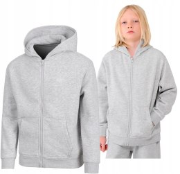 4F OCIEPLANA CHŁOPIĘCA BLUZA ROZPINANA Z KAPTUREM / rozm 122