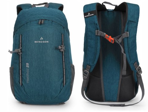 WYGODNY PLECAK BERGSON VESTFOLD 25L | LEKKI WENTYLOWANY | MORSKI