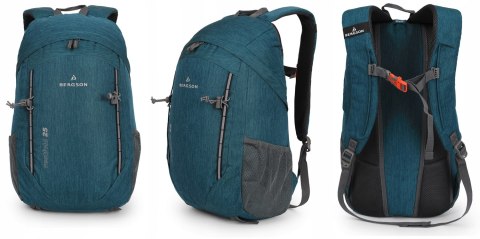 WYGODNY PLECAK BERGSON VESTFOLD 25L | LEKKI WENTYLOWANY | MORSKI