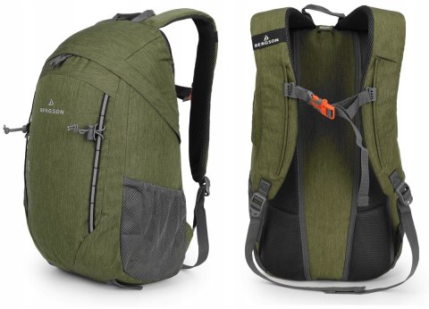 BERGSON VESTFOLD 25L | LEKKI ODDYCHAJĄCY PLECAK MIEJSKI | ZIELONY
