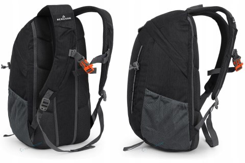 BERGSON VESTFOLD 25L | WENTYLOWANY PLECAK TURYSTYCZNY | CZARNY