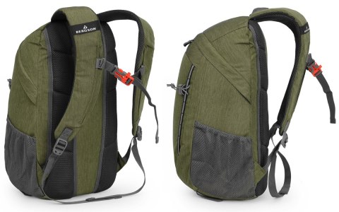 WENTYLOWANY PLECAK GÓRSKI BERGSON VESTFOLD | POJEMNOŚĆ 25L | ZIELONY