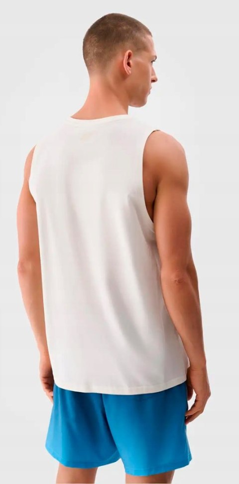 4F MĘSKA KOSZULKA BEZRĘKAWNIK BAWEŁNA / rozm XL