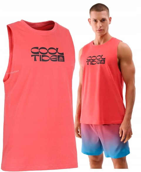 4F MĘSKA KOSZULKA BEZRĘKAWNIK BAWEŁNA / rozm M