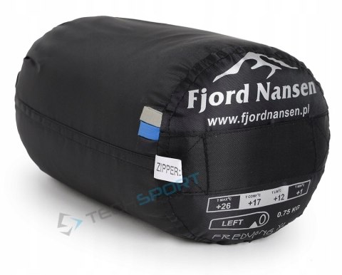 ULTRALEKKI ŚPIWOR FJORD NANSEN FREDVANG XL 0,75kg | ZAMEK LEWY