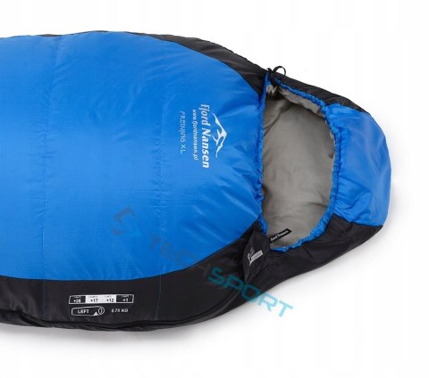 ULTRALEKKI ŚPIWOR FJORD NANSEN FREDVANG XL 0,75kg | ZAMEK LEWY