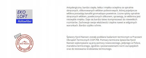 ULTRALEKKI ŚPIWOR FJORD NANSEN FREDVANG XL 0,75kg | ZAMEK LEWY