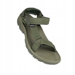 BERGSON OMO | MĘSKIE WYGODNE SANDAŁY TREKINGOWE | OLIWKA | 43