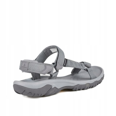 BERGSON OMO | MĘSKIE WYGODNE SANDAŁY TREKINGOWE | SZARE | 46