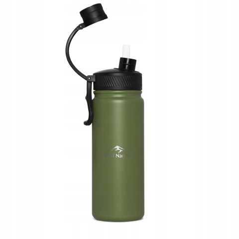 BUTELKA TERMICZNA FJORD NANSEN KALDI 650ml | SZCZELNA ZE SŁOMKĄ | OLIWKA