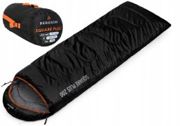 MARKOWY ŚPIWÓR 2W1 BERGSON SQUARE PLUS 200 DO -1st | LEWY | CZARNY