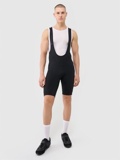 4F KRÓTKIE MĘSKIE LEGINSY ROWEROWE | Z ŻELOWĄ WKŁADKĄ | Z SZELKAMI | roz L