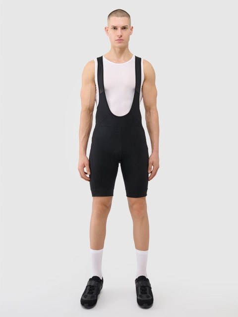 4F KRÓTKIE MĘSKIE LEGINSY ROWEROWE | Z ŻELOWĄ WKŁADKĄ | Z SZELKAMI | roz L