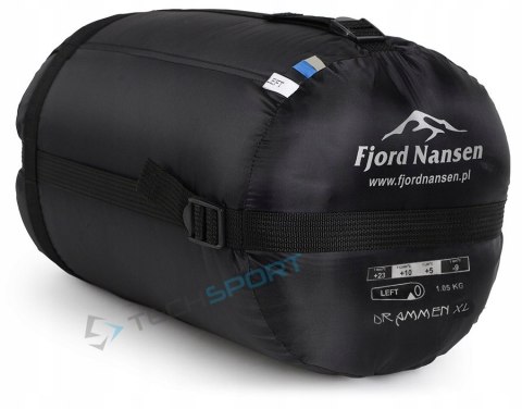 LEKKI ŚPIWOR FJORD NANSEN DRAMMEN XL do -9st 1,2kg | ZAMEK LEWY